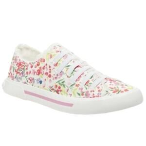 Rocket Dog New White Jokes Britton Floral Cotton Slip On Sneaker 8.5